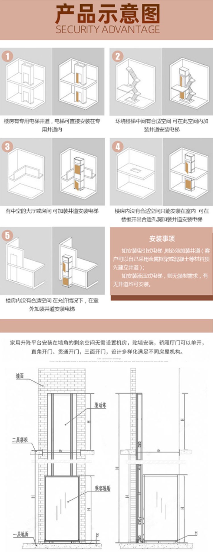 家用升降平臺